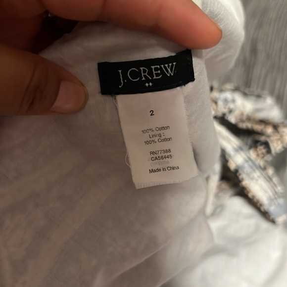 J. Crew Paisley Mini Dress - Black and Cream - Picture 9 of 10